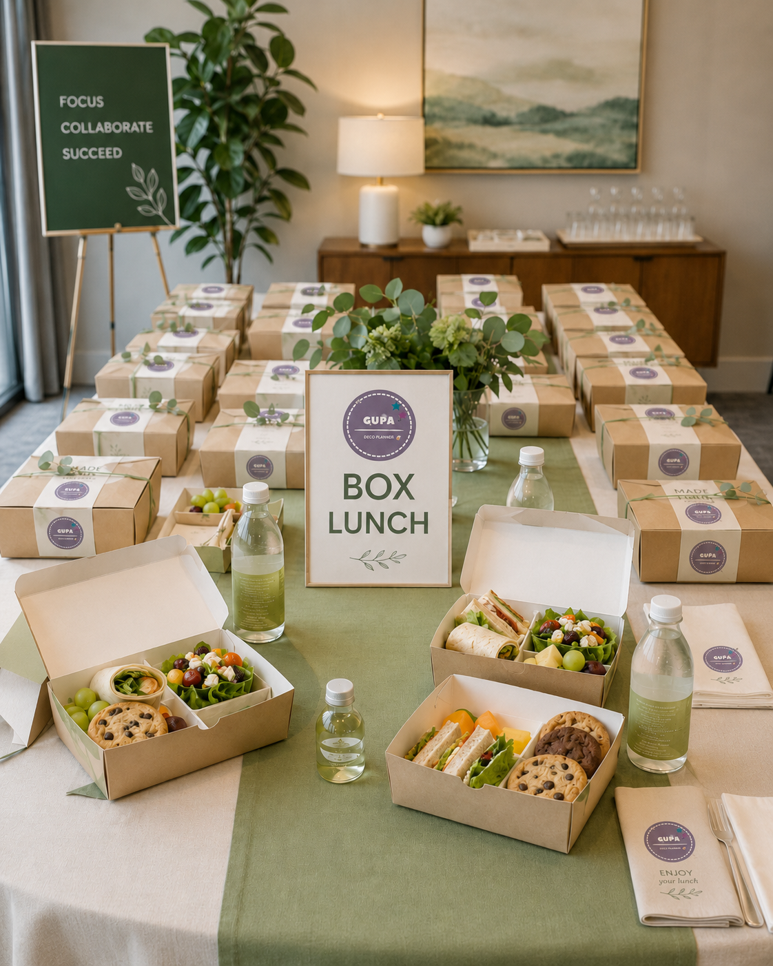 Box lunch para reunión o evento