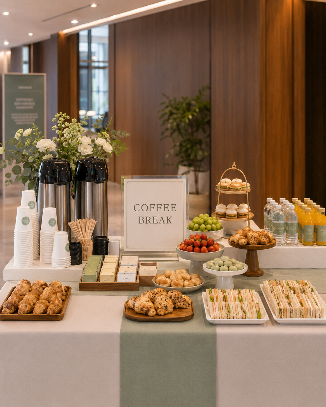 Coffee break para evento empresarial